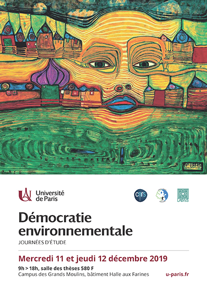 Journée d’étude “Démocratie environnementale” (11-12 décembre 2019, Paris Diderot)